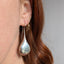 Liquid Silver Drop Earrings