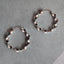 Silver Twist Hoops