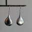 Liquid Silver Drop Earrings