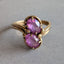 Amethyst Toi et Moi Ring