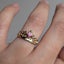 Pink Sapphire Mermaid Crown Ring