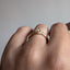 Small Gully Ring with Ocean Diamond