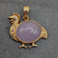 Lavender Jade Chicken Charm