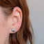 Silver Scallop Shell Studs