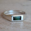 Tourmaline Baguette Signet Ring