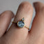 Gray Rosecut Sapphire Ring