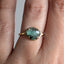 Rose Cut Emerald Prong Ring