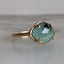 Rose Cut Emerald Prong Ring