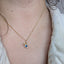 Sapphire Cabochon Amphora Pendant