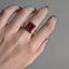 Ruby Deco Signet Ring