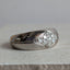 White Gold Diamond Dome Signet