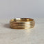 Fluted Gold Band