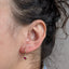Ruby Spiral Huggie Hoops