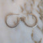Tapered Sugar Brick Hoops (Silver)