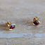 Rhombus Garnet Wrap Studs