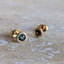 Teal Sapphire Wrap Studs