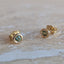 Green Sapphire Wrap Studs