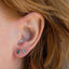 Teal Sapphire Wrap Studs