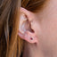 Rhombus Garnet Wrap Studs
