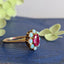 Ruby Flower Ring