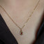 Mini Garnet Spiral Charm
