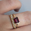 Vivant Rhodolite Garnet Solitaire Ring