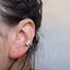 Silver Wide Ridge Ear Cuff