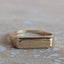 Gold Beveled Signet Ring