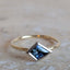 Two Toned Sapphire Kite Ring