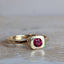 Ruby Cushion Solitaire