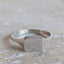 Silver Square Signet Ring