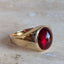 Garnet Cabochon Signet