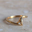 Diamond Swoosh Ring