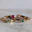 Birthstone Stacking Pinky Rings