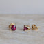 Rubellite Stud Earrings