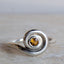 Silver Spiral Ring with Citrine