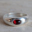 Garnet Cabochon Pillow Signet