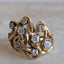Brutalist Diamond Cluster Ring