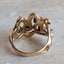 Brutalist Diamond Cluster Ring