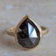 Jumbo Brown Diamond Pear Solitaire