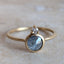 Gray Rosecut Sapphire Ring