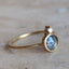 Gray Rosecut Sapphire Ring