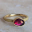 Organic Rhodolite Garnet Stacking Ring
