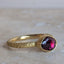 Organic Rhodolite Garnet Stacking Ring