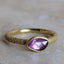 Organic Purple Sapphire Stacking Ring