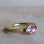Organic Purple Sapphire Stacking Ring