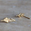 Gold Fern Studs