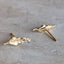 Gold Fern Studs