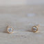 Milgrain Diamond Studs (2 mm)