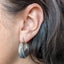 Sterling Silver Fluted Hoop Earrings